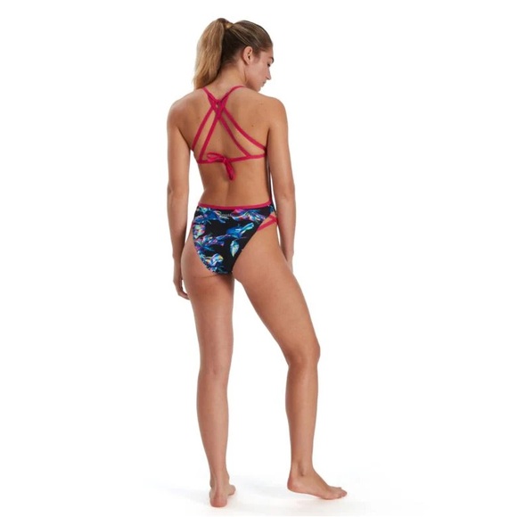 Speedo Bio-Illuminate Tieback Swimsuit 30 - Picture 6 of 8